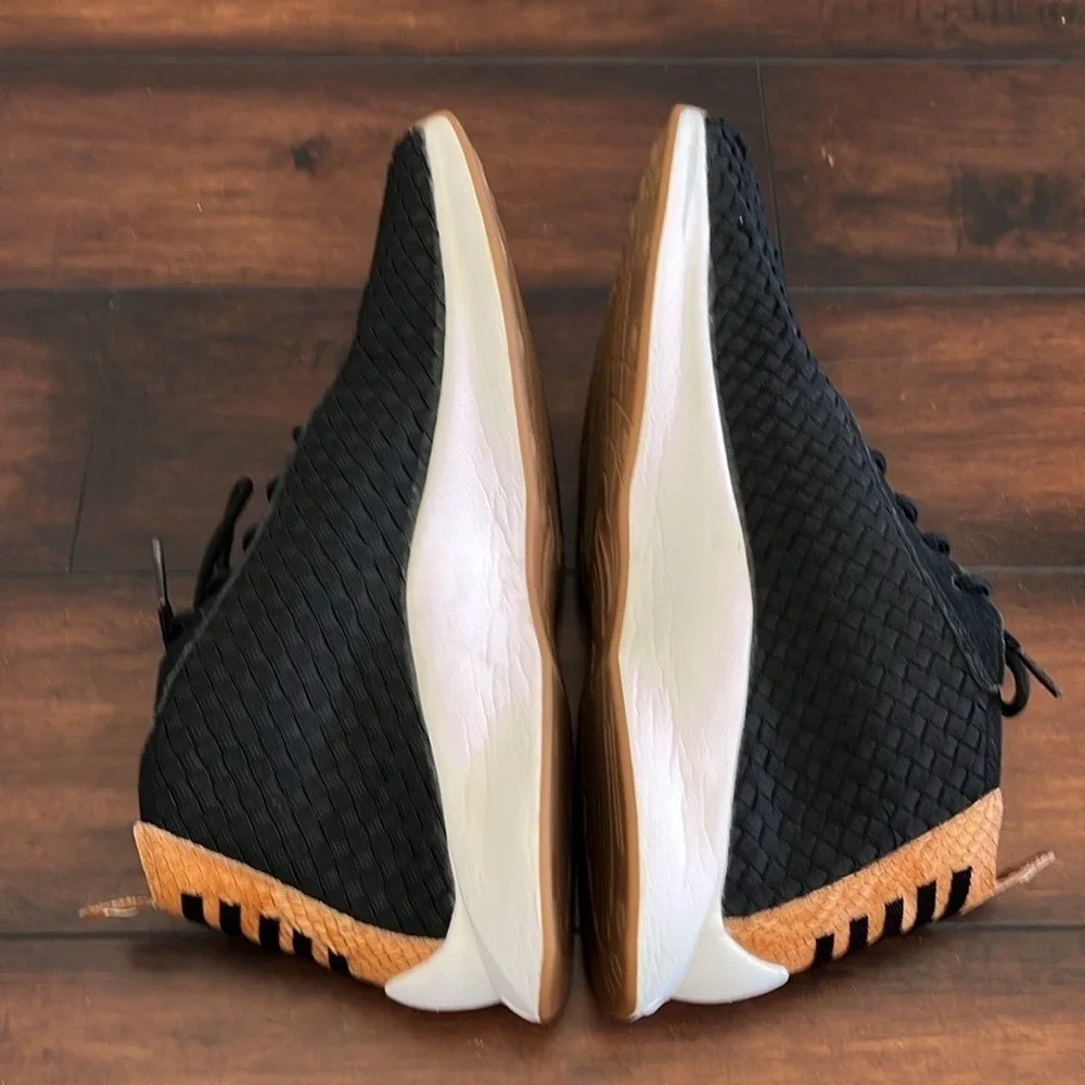 Nike Air‎ Woven Boot Sneaker Lace Up Black Dark Russet 924463-002 Men's S…